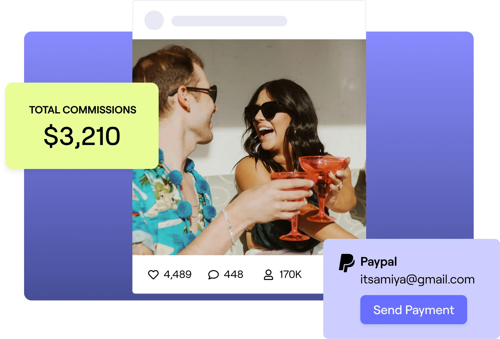 Stylized image of creator payment options